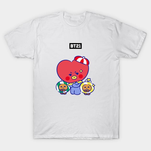 bt21 bts exclusive design 108 T-Shirt by Typography Dose